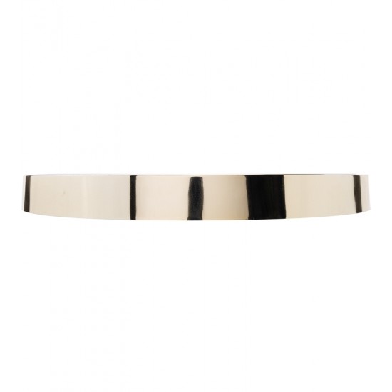 Relógio De Parede 30,5cm Por 4,5cm Quartz De Plástico Branco Com Dourado